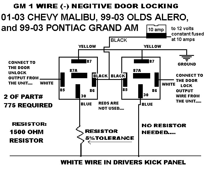 99 oldsmobile alero door locks -- posted image.